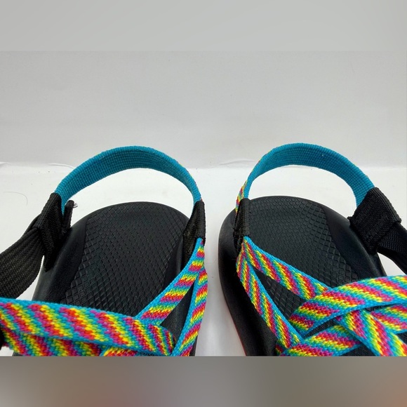 Chaco Z Cloud X2 Unisex Hiking Sandals Size 9 Orange Black Vibram Outdoor, Good - Picture 6 of 9